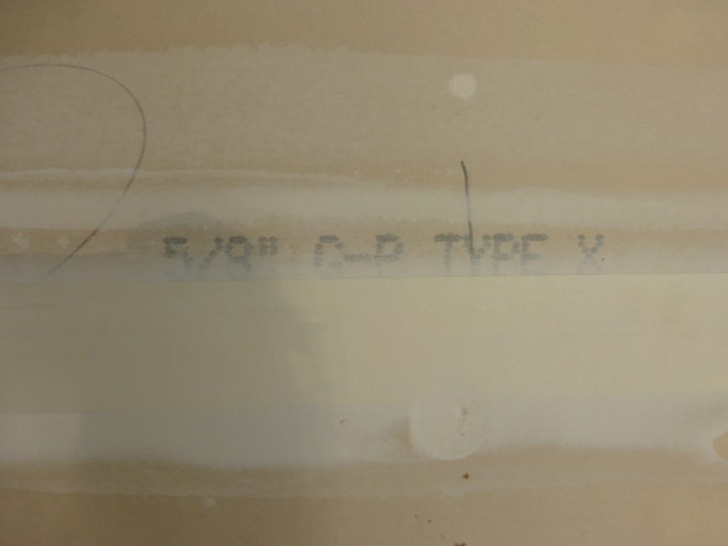 Dylan Chalk photo of fire-rated gypsum drywall